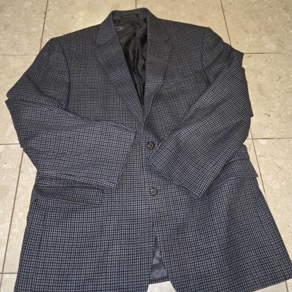 Macy's Lauren Ralph Lauren Men's Classic Wool Houndstooth Blazer - 42R